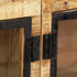 Rustika Rowe -  Sideboard Brown and Black 160x30x80 cm Solid Rough Mango Wood
